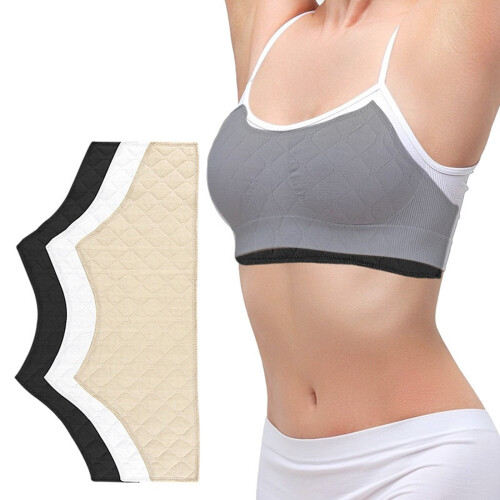 6Pcs Breathable Intimate Apparels Under Breast Sweat Pad-Black 2