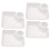 Veggie Tray Plastic Platter 4 pcs White 1
