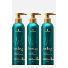 3 x SCHWARZKOPF BEOLOGY DEEP SEA EXTRACT SOOTHING CONDITIONER FRIZZY HAIR 400ml