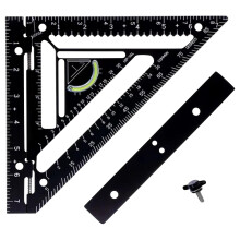 7-Zoll-Aluminium-Winkelmesser mit Wasserwaage