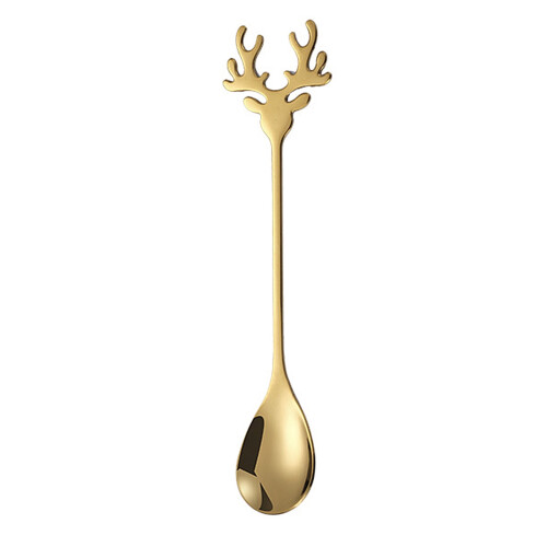 Kerstelf menglepel van roestvrij staal, 14,2 cm