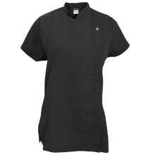 (14, Black) Dennys Womens/Ladies Asymmetric Zip Fastening Beauty Tunic