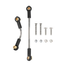 1 Set Rc Car Steering Pull Rod Upgrade Part Metal Rc Steering Rod Durable Wpl B1