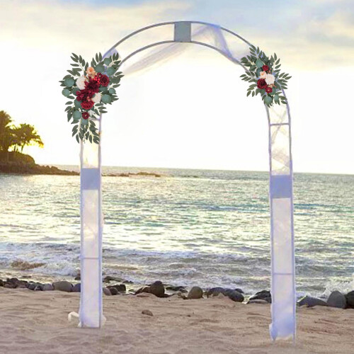 2pcs Rustic Artificial Wedding Arch Flowers 2