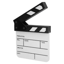 Action Cut Boardacrylic Film Clapboard Dry Erase Compact Size Tv Film Movie Director Cut Action