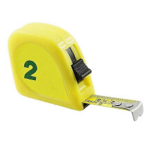 2m 6ft Tape Meter Measuring Tape Scale Metal Capsule Yellow