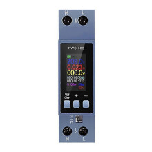 Ac Voltmeter Ammeter Wattmeter Din Rail Mount Energy Meter Ac 100290v Kwh Power Meter Led Digita