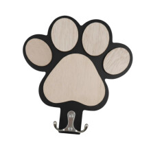 black Dog Leash Holder Wall Mount Dog Stuff Organizer Sturdy Keepsake Home Decor Key