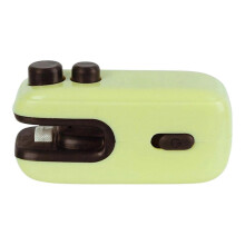 green Mini Bag Sealer Sealing Machine Seal Tool,Rechargeable,with Cutter,Heat Vacuum