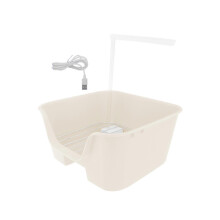 Beige Automatic Bird Bathtub Parrot Shower Easy to Install Bath Tub Electric Bird