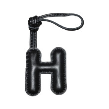 Aesthetic Keychain Charm,Bag Charm Pendants Leather Alphabets-H