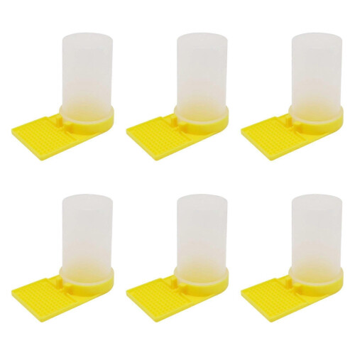 6 Pieces Bee Feeders Feeding Tools Stable Sturdy Convenient Water Feeder Drinking Bowls