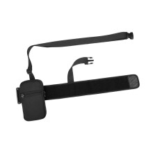 Black Water Bottle Pouch Adjustable Strap Portable Water Bottle Carrier Bag with Phone