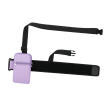 Light Purple Water Bottle Pouch Adjustable Strap Portable Water Bottle Carrier Bag with Phone