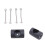 Diving Fin Rivet Set Diving Gear Spring Fin Attachments-Black 2