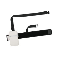 White Water Bottle Pouch Adjustable Strap Portable Water Bottle Carrier Bag with Phone