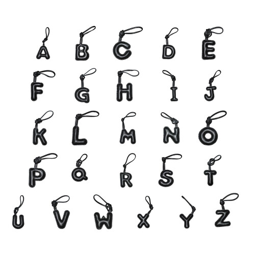 Porte-clés Alphabets, breloque de sac, porte-clés de voiture,-K 1