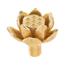 Gold Lotus Seedpod Cupboard Knob Dresser Knob Multipurpose Easy Installation Cabinet