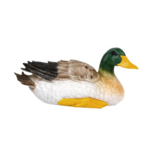Left Duck Figurine Yard Art Decor Art Crafts Garden Statue Animal Sculpture for Patio