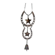 38x7x3cm Metal Hanging Wind Chime Memorial Windchime Gift Horseshoe Bell Outdoor Wind
