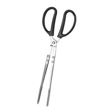 36cm Scissors Tongs Charcoal Pick up Tool, Stainless Steel, Firewood Picker Rubbish