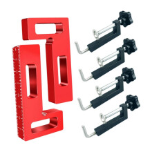 2PCS Red Black Corner Clamps Positioning Clamp Portable Woodworking Tools Right Angle Clamps