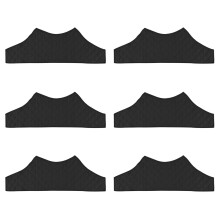 6Pcs Breathable Intimate Apparels Under Breast Sweat Pad-Black