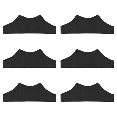 6Pcs Breathable Intimate Apparels Under Breast Sweat Pad-Black
