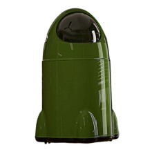 Green Trash Can Garbage Can Tall with Wheels Luxury Large Capacity Dustbin Decorative