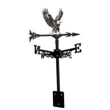 C Iron Eagle Weathervane, Metal Art Ornament, Wind Direction Indicator Rotating