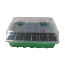 black Plant Starter Tray Germination Tray Transparent,Propagation with Drainage Holes