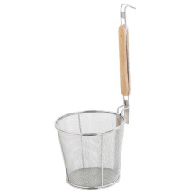 14cm mesh mouth Noodle Strainer Mesh Pasta Basket Kitchen Utensil Deep Frying Basket Hot Pot