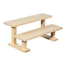 2 Tier 30cm Figure Display Stand Dessert Shelf Decorative Wood Display Riser Cupcake Stand