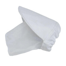 White Dog Foxtail Mesh Hood Prevent Foxtails Thorns Rocks Practical Face Protector Dog