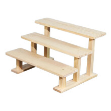 3 Tier 30cm Figure Display Stand Dessert Shelf Decorative Wood Display Riser Cupcake Stand