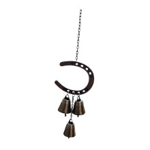 33x7x3cm Metal Hanging Wind Chime Memorial Windchime Gift Horseshoe Bell Outdoor Wind