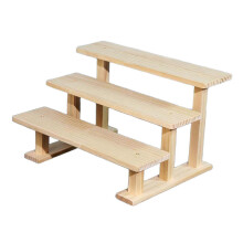 3 Tier 20cm Figure Display Stand Dessert Shelf Decorative Wood Display Riser Cupcake Stand