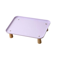 Purple Raised Pet Feeder Stand, Dog Bowl Stand, Washable Pet Food Dispenser Shelf