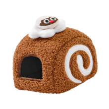Brown Hamster Bed, Guinea Pig Cave Bed, Soft Winter Comfortable Hamster Sleeping Nest