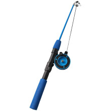 Blue Cat Telescopic Teaser Pet Supplies Entertaining Durability Portable Cats