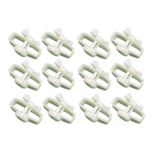 White 12PCS Electric Fence Tightener Fencing Tool Reusable Easy to Install Wire Tensioner