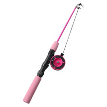 Pink Cat Telescopic Teaser Pet Supplies Entertaining Durability Portable Cats