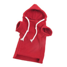 Red Ferret Clothes Hoodie Hamster Costume Washable Warm Cute Easy to Clean