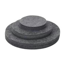 Gray 90pcs Felt Plate Dividers Plate Separators Storage Home Reusable Soft Accessory Dish