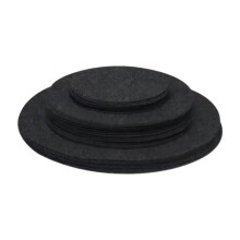 Black 60pcs Felt Plate Dividers Plate Separators Storage Home Reusable Soft Accessory Dish