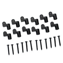 Black 12x Window Screen Clip with Screws Winter Lightweight Repair Window Frame
