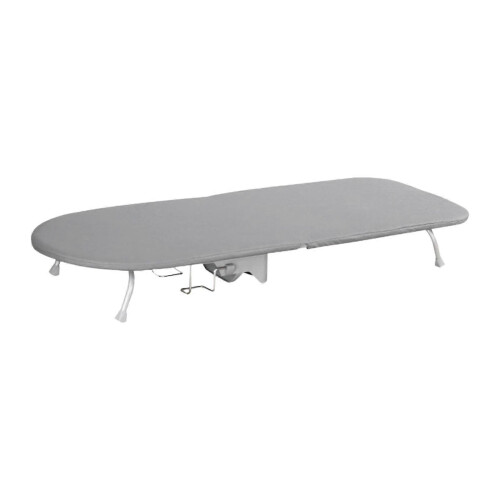 Gray Folding Desktop Ironing Board Practical Tabletop Ironing Board with Iron Rest