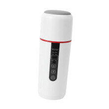 White Car Heating Cup Leakproof Car Electric Kettle for Road Trips Outdoor Camping