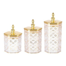 Style A 3x Food Storage Jars Canisters,Organization Pantry Multipurpose Containers with