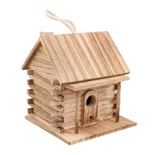 Wood Outdoor Bird House Ornament Birds Lovers Gift Novelty Garden Decoration Hanging